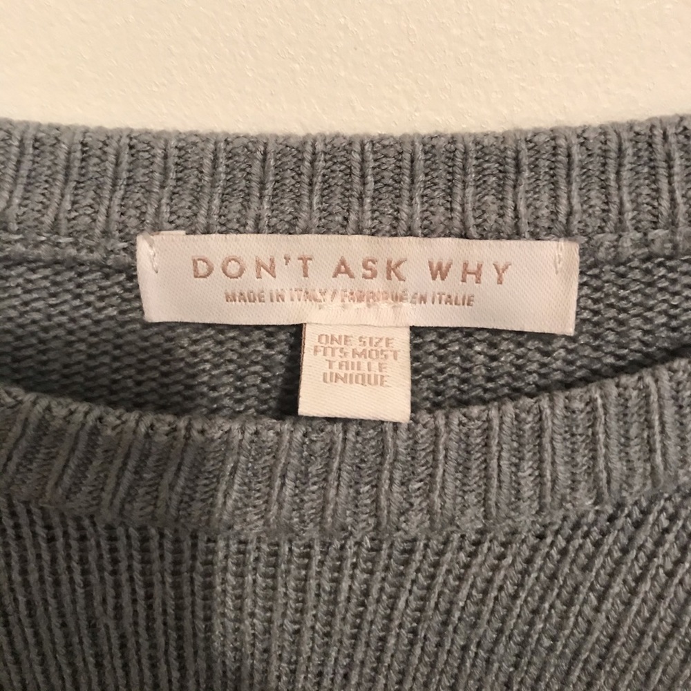 Basic grey sweater/top - Picture 2 of 2